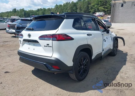 2025 Toyota Corolla Cross Hybrid Nightshade Edition from USA, damaged, VIN 7MUFBABG3SV079366